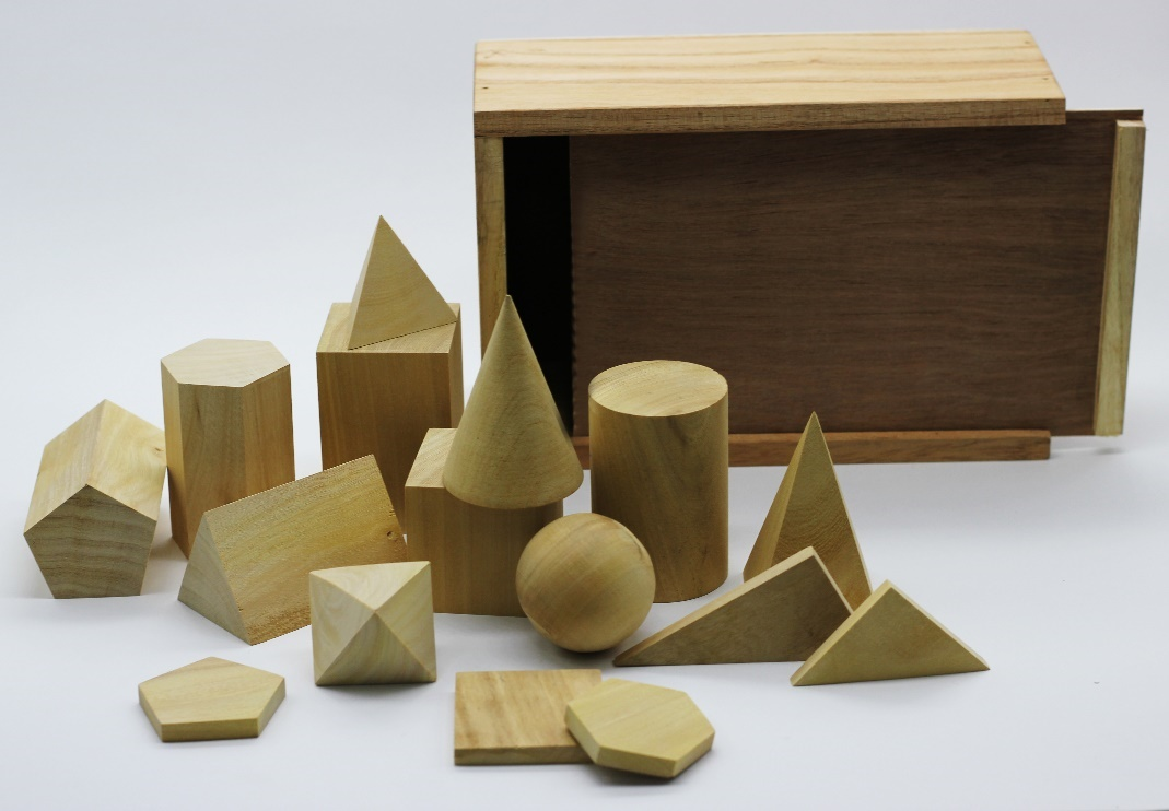 WOODEN GEOMETRICAL SET
